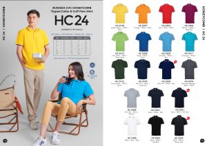 OREN - HC 24 UNISEX CVC HONEYCOMB POLO SHIRT (220-230GSM)
