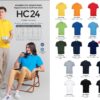 OREN - HC 24 UNISEX CVC HONEYCOMB POLO SHIRT (220-230GSM)