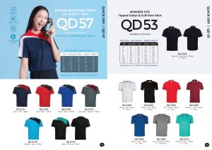 OREN - QD 53 UNISEX CVC TRIPPED COLLAR & CUFF POLO SHIRT (200GSM)