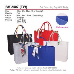 20241121093016BH 2407 (TW)-01 AD BH 2407 FELT SHOPPING BAG WITH TWILLY