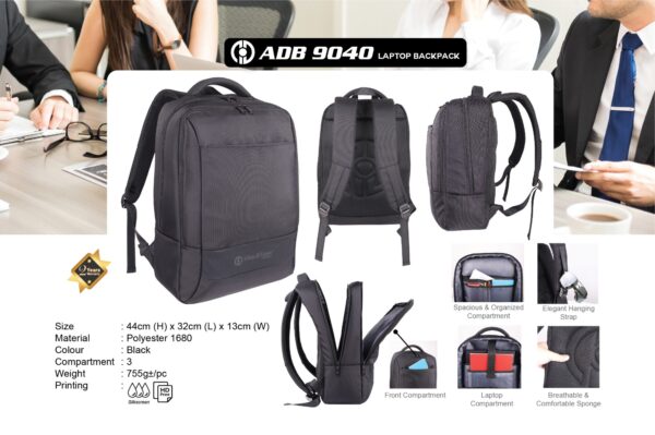 20241129163127ADB 9040-01 AD ADB 9040 LAPTOP BACKPACK