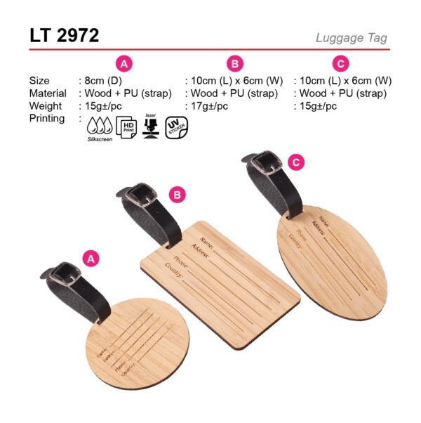 AD LT 2972 LUGGAGE TAG