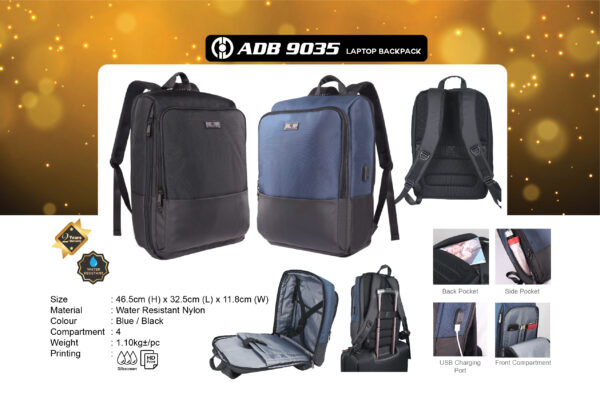 AD ADB 9035 LAPTOP BACKPACK