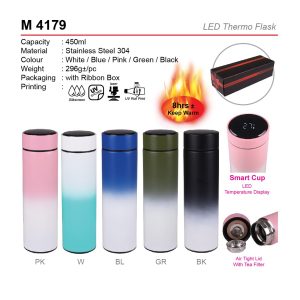 M 4179 LED Thermo Flask AD M 4179 LED THERMO FLASK