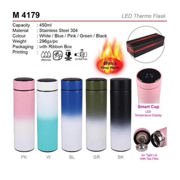 AD M 4179 LED THERMO FLASK
