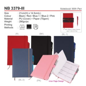 AD NB 3379-III NOTEBOOK WITH PEN