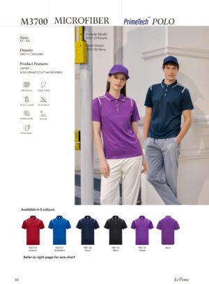 LE'FONSE - M3700 MICROFIBER POLO (160GSM)