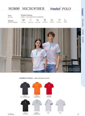 LE'FONSE - M3800 MICROFIBER POLO (160GSM)