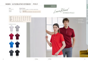 LE'FONSE - MH01 LUXEBLEND HYBRID POLO (215GSM)