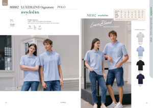 LE'FONSE - MH02 LUXEBLEND SIGNATURE POLO RECYCLED TEX  (220GSM)