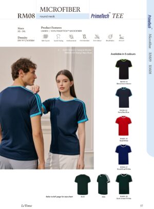 LE'FONSE - RM08 MICROFIBER ROUND NECK (160GSM)