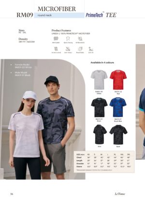 LE'FONSE - RM09 MICROFIBER ROUND NECK 160GSM