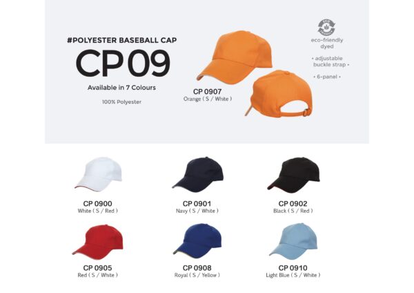 CP09 (2025) OREN - CP 09 POLYESTER BASEBALL CAP