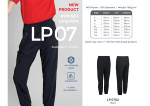 OREN - LP 07 UNISEX LONG PANT (160GSM) NEW