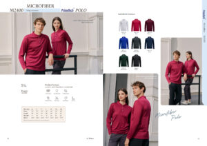 LE'FONSE M2400 MICROFIBER LONG-SLEEVED PRIMETECH POLO 160GSM