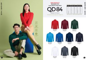 OREN - QD 74 UNISEX CVC POLO LONG SLEEVE SHIRT 200GSM (NEW)