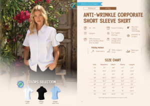 Ultifresh - FTS2 Female Anti-Wrinkle Corporate Short Sleeve Shirt