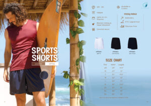 ULTIFRESH - UDF06 SPORTS SHORTS 160GSM