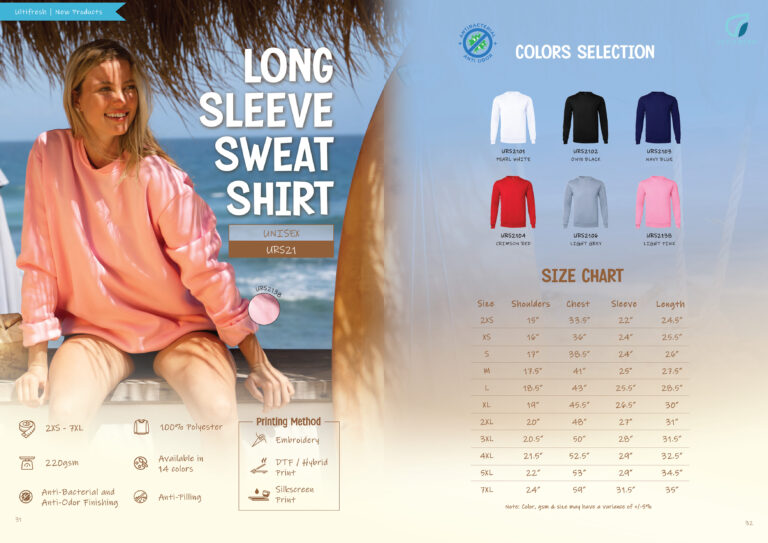 ULTIFRESH - URS21 LONG SLEEVE SWEAT SHIRT 220GSM