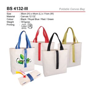 BS 4132-III Foldable Canvas Bag AD BS 4132-III Foldable Canvas Bag