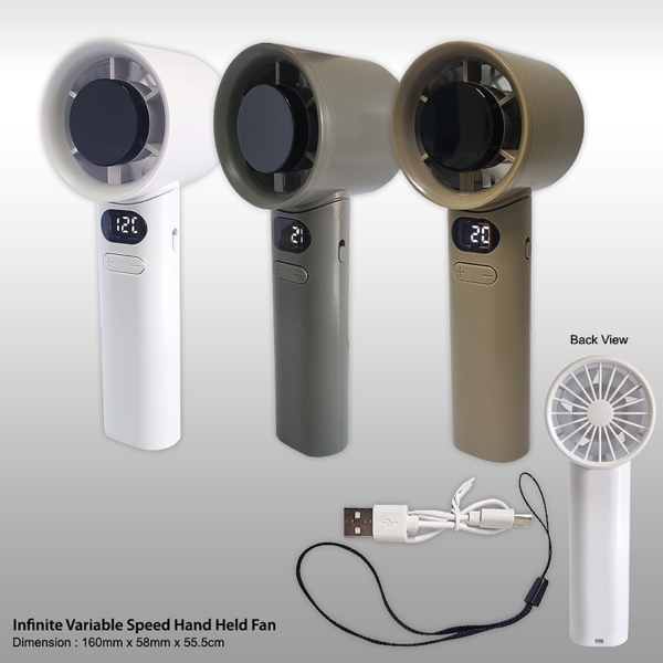 M Infinite Variable Speed Hand Held Fan