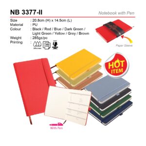 NB 3377-II Notebook with Pen AD NB 3377-II Notebook with Pen