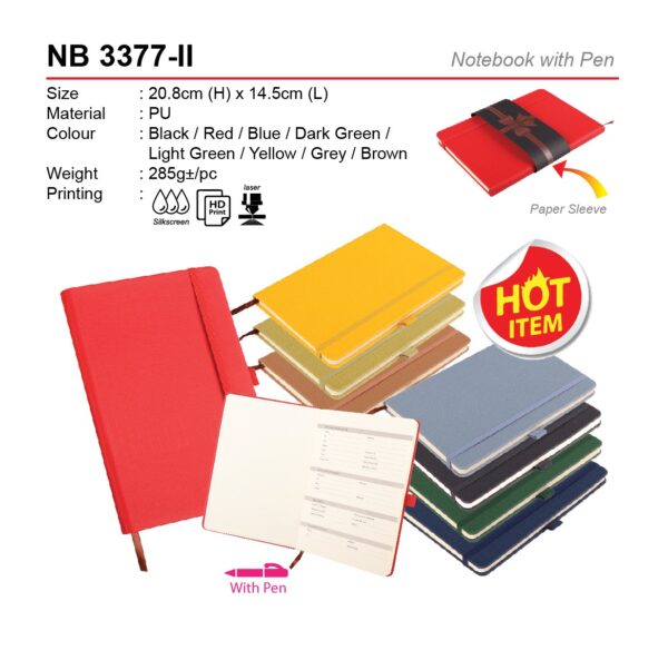 AD NB 3377-II Notebook with Pen