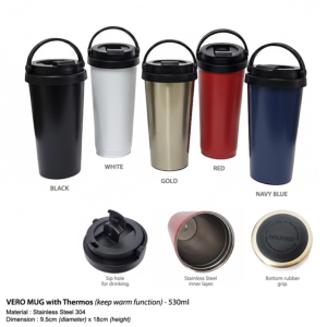 748436394 M VERO MUG with Thermos (keep warm function) - 530ml